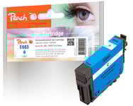 Kompatibel med Peach Epson WorkForce WF-2850 DWF bläckpatron, 3.8ml, Cyan