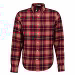 GANT Regular Fit Flannel Plaid Shirt Herr