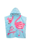 Let's Go Flamingo Hooded Towel Poncho