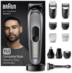 Braun 11-in-1 Beard Trimmer & Hair Clipper Kit MGK7440 male