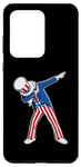 Coque pour Galaxy S20 Ultra Dabbing Uncle Sam 4th of July Kids Boys Men Funny Dab Dance