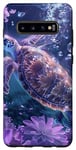 Coque pour Galaxy S10+ Tortue de mer Tortue de mer Vie marine Animal aquatique