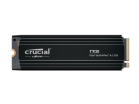 Crucial T705 - SSD - krypterat - 2 TB - inbyggd - M.2 2280 - PCI Express 5.0 (NVMe) - TCG Opal Encryption 2.01 - integrerad kylfläns