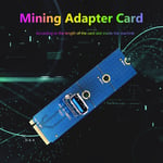 Adaptateur prolongateur de carte vidéo pour mineur, M.2 M, clé vers USB 3.0, convertisseur adaptateur femelle pour minage, PCI Express X4 Riser