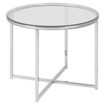 Bella Vista Collection - Cross Sidobord 45x55x55 cm Krom
