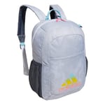 adidas Unisex's Ready Backpack Bag, Stone Wash White/Bliss Pink/Bliss Blue, One Size