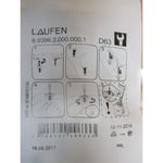 LAUFEN PRO N 893962 MONTERINGSSETT FOR TOPPMONTERT TOALETTSETE