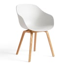 HAY - AAC222 Chair WB Lacq Oak Base White 2.0 Shell - Matstolar - Hee Welling - Vit - Trä/Plast