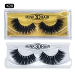 False Eyelashes 3d Real Mink Hair Extension Tools K28