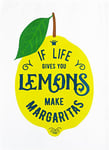 Half a Donkey If life gives you lemons, make Margarita's - Large Cotton Tea Towel by