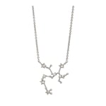 Lily and Rose Sagittarius (Skytten) star sign halsband - Crystal (silver)