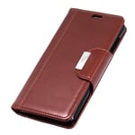 Flip Case for iPhone XR, Business Case with Card Slots, Leather Cover Wallet Case Kickstand Phone Cover Shockproof Case for iPhone XR (Brown)