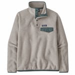 Patagonia W's LW Synch Snap-T P/O Oatmeal Heather / Nouveau Green