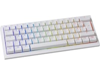 Ducky One X Mini Wireless Gaming Tastatur, Induktiv, Hot Swap, Rgb - Ducky Inductive Switch, Iso (De), Weiß