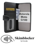 Skimblocker Plånboksfodral Motorola Moto G100 (Svart)