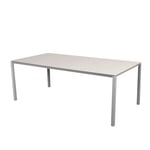 Cane-Line - Pure matbordsunderrede 280X100 CM - Light Grey/bordsskiva 280X100 cm - Pure - Toscana sand - Matbord utomhus - Beige