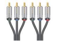 Sinox Hd Premium - Videokabel - Komponentvideo - Rca X 3 Hane Till Rca X 3 Hane - 1.5 M - Skärmad