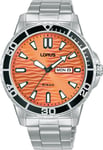 Lorus Gents Sports Bracelet Watch With Orange Dial RH361AX9 RRP £79.99