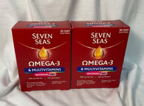 2 x SEVEN SEAS Omega 3 & Multivitamins Woman 50+ 30 Day Duo Pack