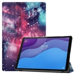 Lenovo Tab M10 HD (2nd Gen) Tri-Fold Fodral, Flerfärgad/Mönster