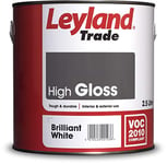 Leyland Trade High Gloss Paint - Brilliant White 2.5L