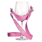 Wine Yoke pink-Vinglashållare rosa