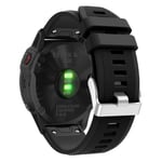 Garmin Fenix 6 stylish silicone watch band - Black