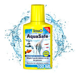 TETRA AquaSafe - Conditionneur d'Eau Naturel pour Poissons tropicaux -Agit en 5 mn - Eau Douce et Eau de Mer - Anti-Chlore - 100 ml