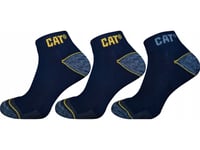 Men's Short Work Socks Cat Zcm0570, Gray, 39/42, 3 Pairs