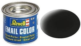 REVELL - Matte Black Enamel Paint 14ml -  - REV32108