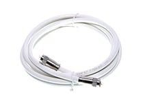 MAST DIGITAL YCABO2M/1 Smedz 2 m RG6 Satellite TV Coax Cable Extension Kit with Fitted Compression F Connectors for Sky HD, Freesat & Virgin - White