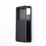 WE Etui Folio Classique Samsung Galaxy Note 10 Lite Noir: avec fenêtre - Anti-Chocs - léger - Ultra-Fin Fonction Support - accès caméra