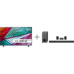LG UR76 75" 4K LED TV + LG S80QR 5.1.3 Dolby Atmos Soundbar -tuotepaketti