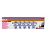 Osram GU5.3 LED reflektorlampa dimbar 4,9 W 5-pack