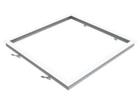 Troldtekt Ram För Led Flat Panel, Ral9016, Som Kit, Med 4 Fjädrar. Endast För Sidelit Panel - Max. 10-12Mm Höjd