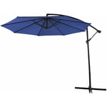 Parasol 3m protection uv Parapluie de marché 160g/mm² bleu - Svita