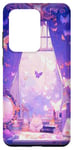 Coque pour Galaxy S20 Ultra Belle pièce d'anime fantaisie papillon violet