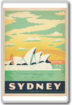 Sydney, Australia Vintage Travel Fridge Magnet