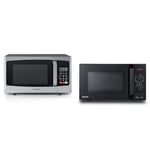 Toshiba 800w 23L Microwave Oven with Digital Display, Auto Defrost, One-Touch Express Cook, 6 Pre-Programmed Auto Cook Settings - ML-EM23P & 800w 20L Microwave Oven - MW2-AM20PF