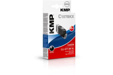 KMP C107BKX - Højtydende - sort - kompatibel - blækpatron (alternativ til: Canon 0331C001, Canon CLI-571BKXL)