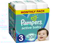 Pampers Abd Månedskasse S3 208 Stk.