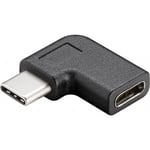 Fuj:tech USB-C vinkeladapter, svart