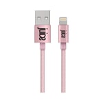 Juice Apple iPhone Lightning 3m Charger and Sync Cable for Apple iPhone 13, 12, 12 Mini, SE, 11, XS, XR, X, 8, 7, 6, 5, iPad, Pro, Air, Mini, Airpods Pro - Rose Gold