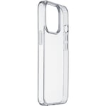 cellularline Clear Strong - iPhone 15 Pro Max - Coque Rigide avec Bords en Caoutchouc - Anti-Choc protège Contre Les Chocs et Les Chutes - Compatible avec Recharge sans Fil, Contient Un matériau