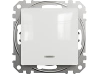 Schneider Electric Sedna Design, Tryckknapp Med Belysning, Vit