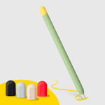 doodroo Apple Pencil 1 &amp; 2nd Gen. Silikontrekk med 5 Fargerike ender – Grønn