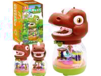 Interaktiv Dinosaurie Speldosa Sparbössa Leksak Ljus Melodier Tandad Leksak