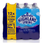 Highland Spring Still Mineral Water 12 X 1.5L - FREE NEXT DAY DELIVERY