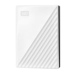 WD 6 TB My Passport Portable HDD USB 3.0 with software for device management, backup and password protection - White - Works with PC, Xbox and PS4