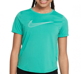 NIKE DriFIT One Tee Green Girls (Storlek: XL)